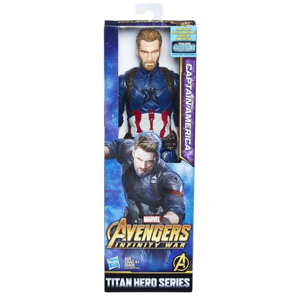 Marvel Infinity War Titan Hero Series Captain America with Titan Hero Power FX .